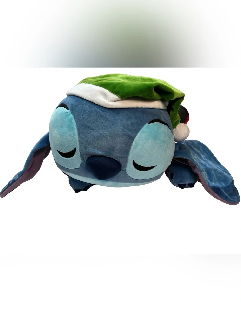 Disney Stitch Christmas Holiday Cuddleez large plush 24”‎ Santa Hat Pajamas toy